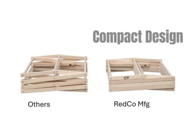 Image showing 1 th Redco Manufacturing Amish handcrafted Wooden Folding Clothes Drying Rack