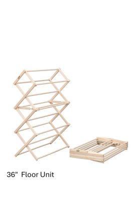 Image showing 4 th Redco Manufacturing Amish handcrafted Wooden Folding Clothes Drying Rack