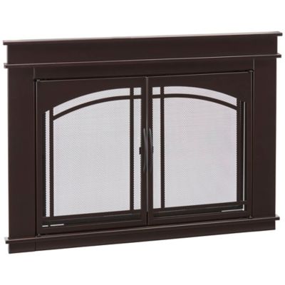 Image showing 7 th Bluegrass Living Branford Fireplace Glass Doors With Screen, Small - Model# BRFD-SM