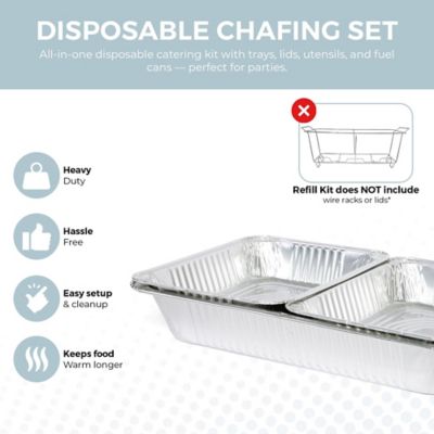 Image showing  Full Size Refill Kit Disposable Chafing Dish Set