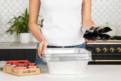 Image showing 6 th Alpha Living 6 Pack Refill Kit Disposable Chafing Dish Set