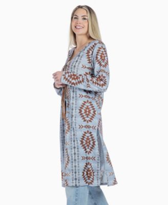 Image showing  Aztec Print knit Duster