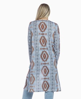 Image showing  Aztec Print knit Duster