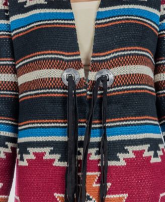 Image showing  Aztec knit Concho Sweater