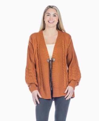 Cotton and Rye Cable knit Concho Sweater