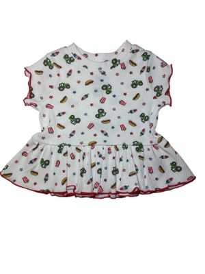 Image showing  IG Snacks Tractors Shortset Print
