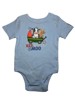 Image showing  IB Red White Moo Short Set, Blue