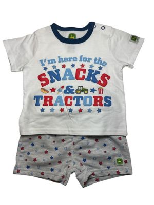 John Deere Infant Boys' Snacks Tractors Short Set
