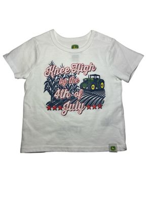 John Deere IB Knee HIGh 4Th July Tee, White