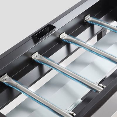 Image showing  36-Inch Flat Top Gas Griddle, 4-Burner Propane BBQ Grill Griddle with Top Cover Lid, Folding Side Shelves