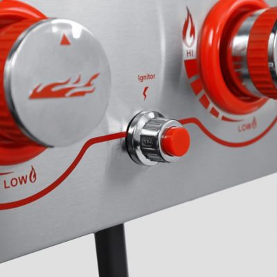 Image showing 5 th Royal Gourmet 36-Inch Flat Top Gas Griddle, 4-Burner Propane BBQ Grill Griddle with Top Cover Lid, Folding Side Shelves