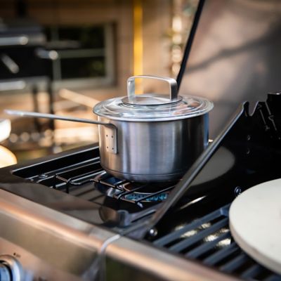 Image showing  Deluxe 5-Burner Gas Grill, Cabinet Style Gas Grill with Sear Burner and Side Burner, 64,000 BTU