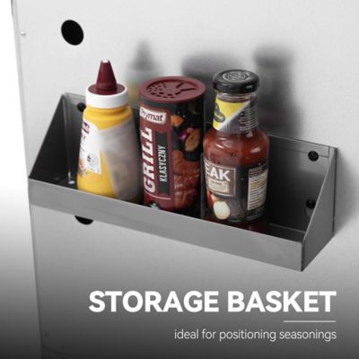 Image showing 5 th Royal Gourmet 6-Burner Gas Grill with Sear Burner and Side Burner, Stainless Steel Cabinet Style Gas Grill with Cover