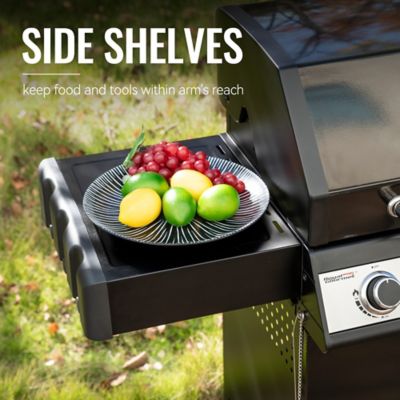 Image showing 6 th Royal Gourmet 4-Burner Gas Grill with Lidded Side Burner, Cabinet Style Propane Gas Grill, 49,000 BTU