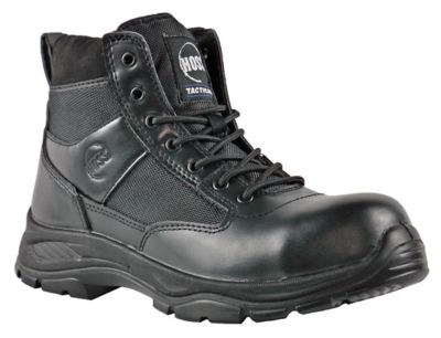 HOSS Boot Company Men's Watchman 6 in. Composite Toe Side-Zip Work Boots, Lightweight, SR, EH Rated, Cushioned Insole