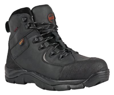 Image showing 0 th HOSS Boot Company Men's Ridge 6 in. Composite Toe Waterproof Work Boots, Black, Slip Resistant, Puncture Resistant, EH Rated
