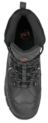 Image showing 2 th HOSS Boot Company Men's Ridge 6 in. Composite Toe Waterproof Work Boots, Black, Slip Resistant, Puncture Resistant, EH Rated