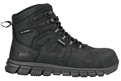 Image showing  Men's Tikaboo 6 in. Composite Toe Waterproof Work Boots, Black, Lightweight, Slip Resistant, EH Rated