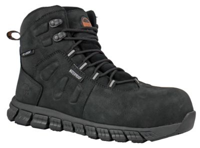 HOSS Boot Company Men's Tikaboo 6 in. Composite Toe Waterproof Work Boots, Black, Lightweight, Slip Resistant, EH Rated
