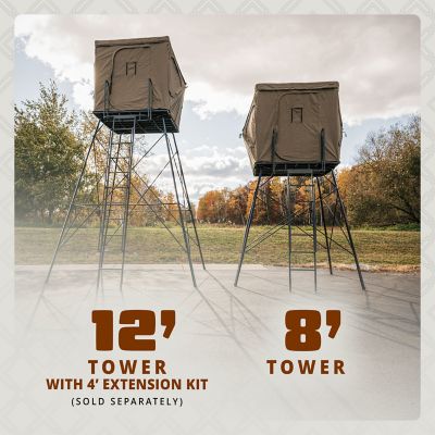 Image showing 6 th CAGE Permanent Hub Blind 2.0 8 Foot Hunting Tower