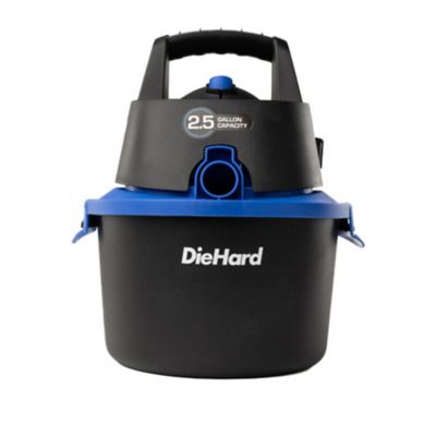 DieHard 2.5 Gallon 2.5 Horsepower Wet Dry Vacuum with Wall Mount