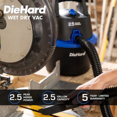 Image showing  2.5 gal. 2.5 Horsepower Wet Dry Vacuum with Wall Mount