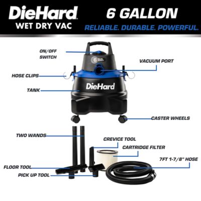 Image showing  6 gal. 4.5 Horsepower Wet Dry Vacuum