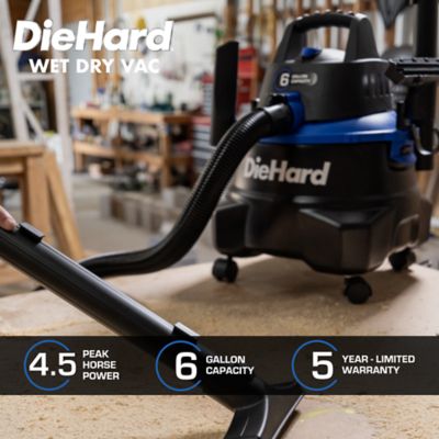 Image showing 5 th DieHard 6 gal. 4.5 Horsepower Wet Dry Vacuum