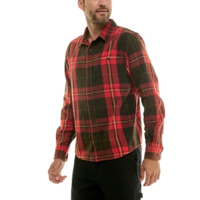Image showing  Heavy Gauge Enzyme Washed Plaid Shirt