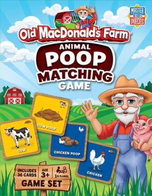 Masterpieces Old MacDonald's Farm Animal Poop Matching Game