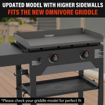 Image showing 7 th CHEFSPOT Griddle Cover Mat for 28 in. Blackstone Omnivore Grill-Grill Cover Protector (Orange)-Higher Side Walls