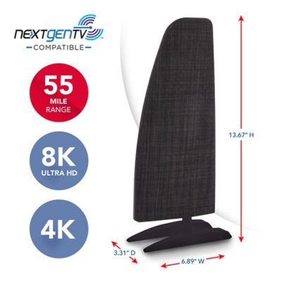 Image showing  Standing Amplified Indoor HDTV Multi-Directional Antenna with up to 55-Mile Range