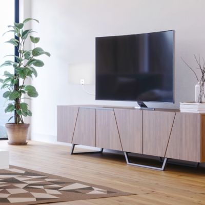 Image showing  Ultra-Thin XL Amplified Indoor Flat HDTV Multi-Directional Antenna with up to 65+ Mile Range