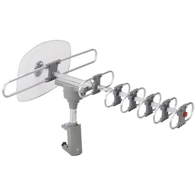 Image showing  High-Powered Amplified Motorized Outdoor ATSC Digital TV Antenna with Remote