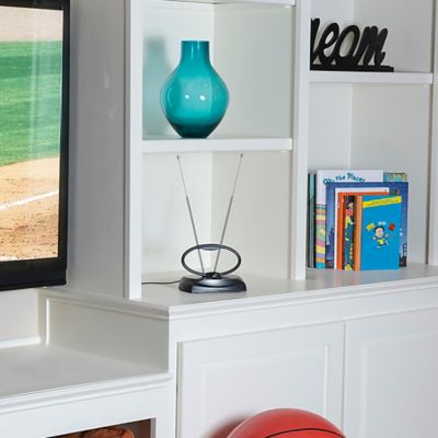 Image showing  Indoor HDTV and FM Antenna with up to 30-Mile Range