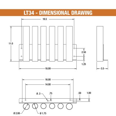 Image showing  Universal 6-Position Hand Tool Rack