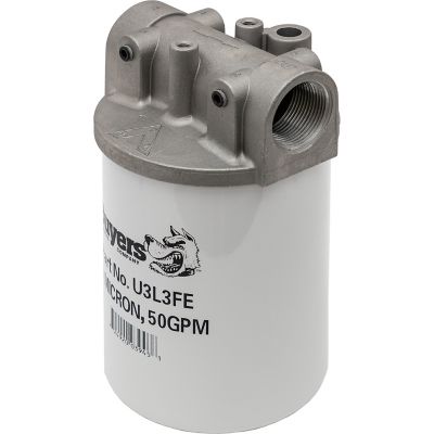 Image showing 2 th Buyers Products 50 GPM Return Line Filter Assembly 1-1/4 in. NPT/10 Micron/25 PSI Bypass