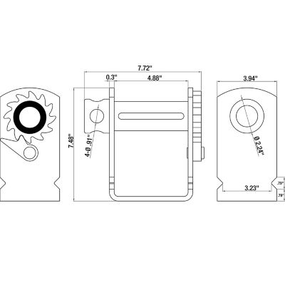 Image showing  4 in. Deep Storable Sliding Trailer Win.