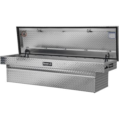 Image showing 5 th Buyers Products 18x20x71 in. Diamond Tread Aluminum Crossover Truck Box