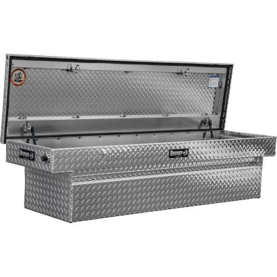 Image showing 6 th Buyers Products 18x20x71 in. Diamond Tread Aluminum Crossover Truck Box