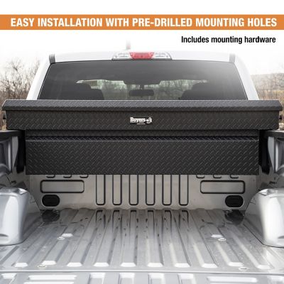 Image showing  18x20x71 in. Textured Matte Black Diamond Tread Aluminum Crossover Truck Tool Box