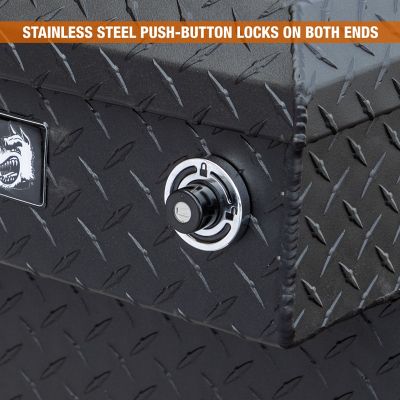 Image showing  18x20x71 in. Textured Matte Black Diamond Tread Aluminum Crossover Truck Tool Box