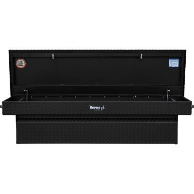 Image showing  18x20x71 in. Textured Matte Black Diamond Tread Aluminum Crossover Truck Tool Box