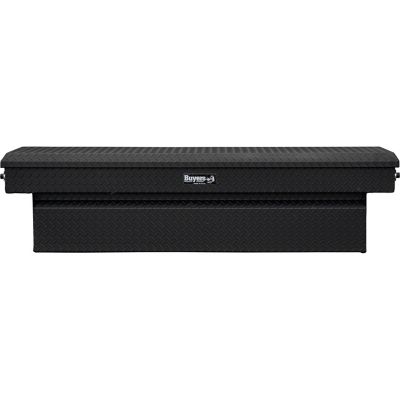 Image showing 5 th Buyers Products 18x20x71 in. Textured Matte Black Diamond Tread Aluminum Crossover Truck Tool Box