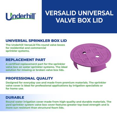 Image showing  Valve Box Lid, 10 in., Purple