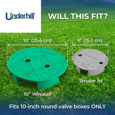 Image showing 7 th Underhill Valve Box Lid, 10 in., Tan