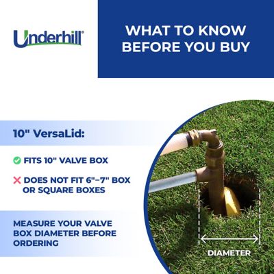 Image showing 8 th Underhill Valve Box Lid, 10 in., Tan
