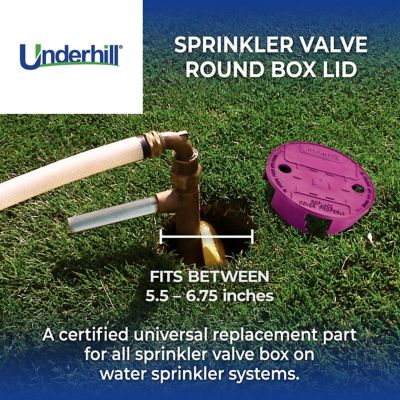 Image showing  Valve Box Lid, 6 in., Purple