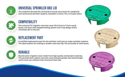 Image showing  Valve Box Lid, 6 in., Tan