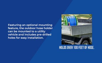 Image showing  Hose Caddie Reel Model with 10 ft. Blue Leader Hose